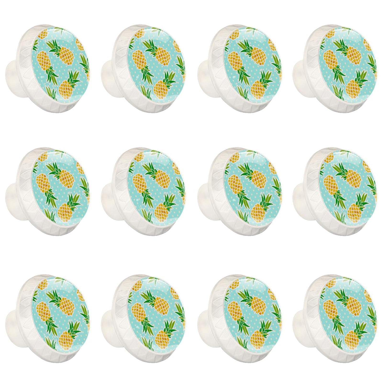 Boutons d'armoires de cuisine artistiques en céramique ronde pour commode et placard