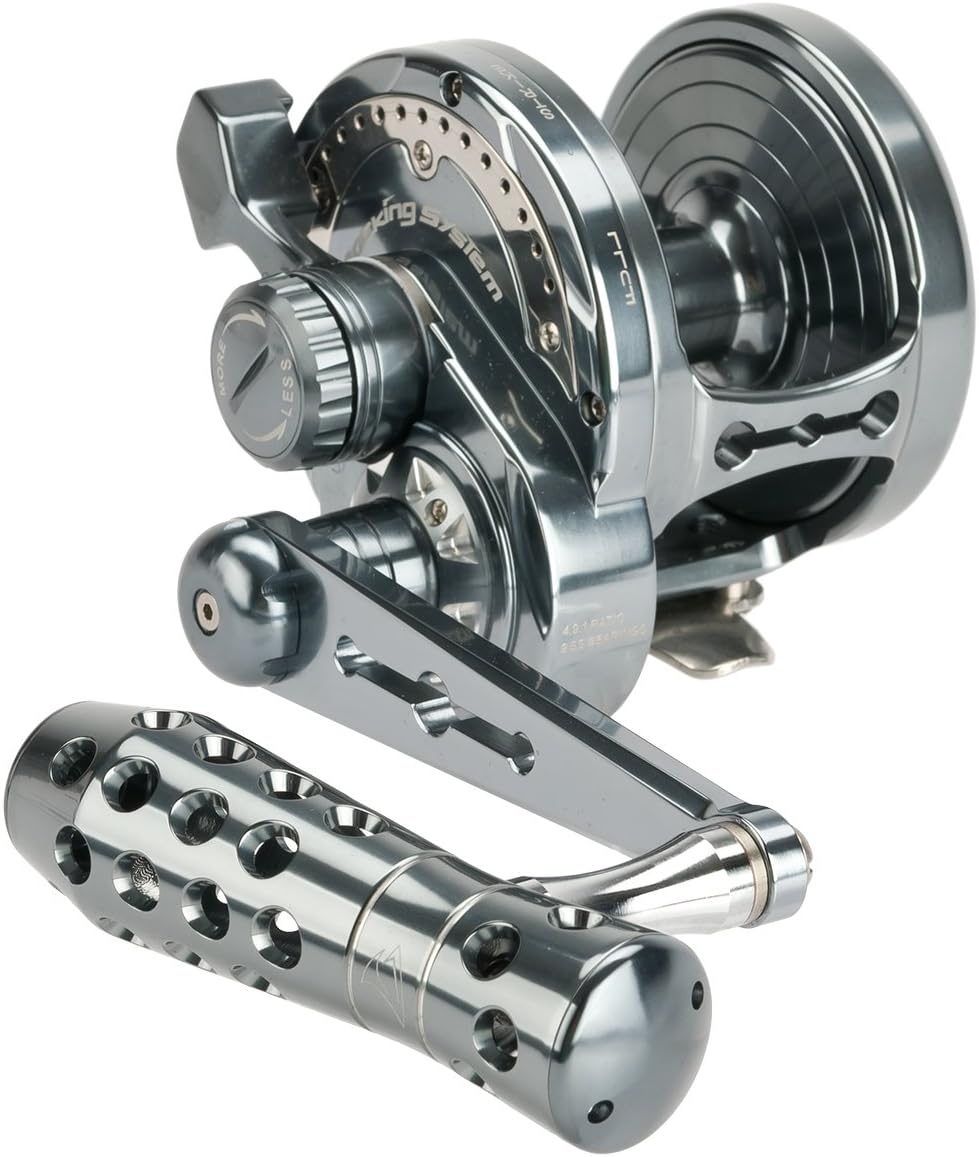 Evike - Jigging Master Monster Game High Speed Fishing Reel - Gray (Size: PE8)