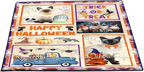 Vista 16 de Doggie of the Day Siamese Cat Floor Mat - Easter Holiday - Best Dog Doormat - Protector Decor - Unique Portrait Art - Premium Quality Decoration