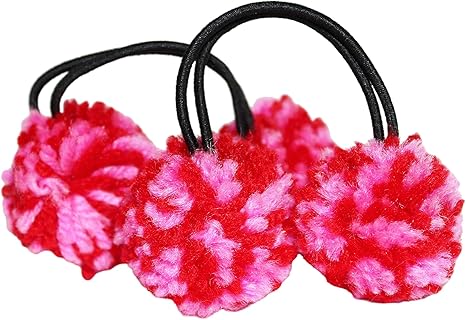 ヘアゴム No.143 Amazon.co.jp: 3色 毛糸 ボンボン ヘアゴム 2個セット 2Z6513