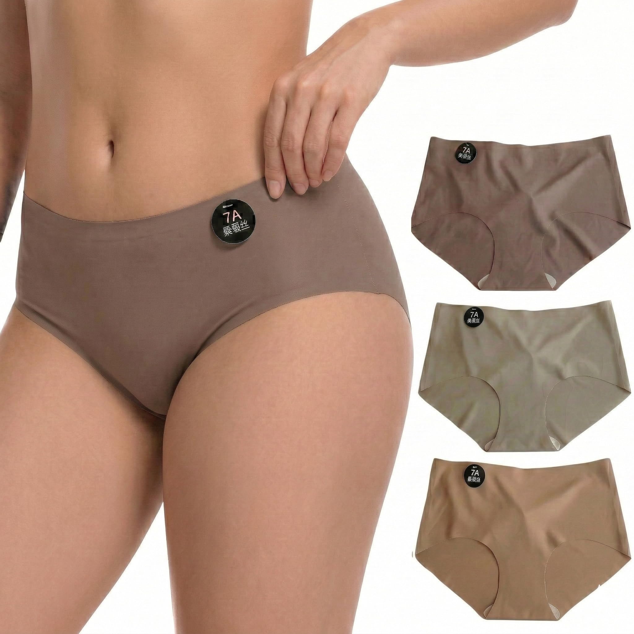 underflex Seamless Mid Waist Panty for Women No Visible Lines Under Clothes Soft Stretch Breathable Fabric Everyday Comfort Briefs Smooth Fit Underwear for Women-picture-10