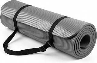 Primo Plus Professional Yoga Mat with Carrying Strap, Premium Quality Foam Yoga Mat Provides Non-Slip Surface and Superior Comfort for Home Gym Workout Fitness Activities