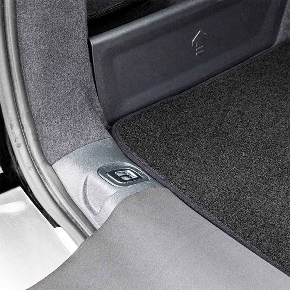 AUTOSTYLE CK SME18V welurowa mata do bagażnika odpowiednia do Mercedes klasy E W213 Kombi 2016, czarna