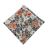 Floral Cotton Pocket Squares for Men Colorful Flower Printed Handkerchiefs Mens Pocket Square for Wedding Prom Party