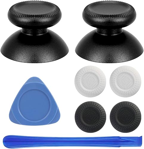 Miniatura 10 de VRbrother 2Pcs Replacement Rocker Metal Analog Joystick Thumbstick Mushroom Caps Repair for Meta Oculus Quest 2 Silver