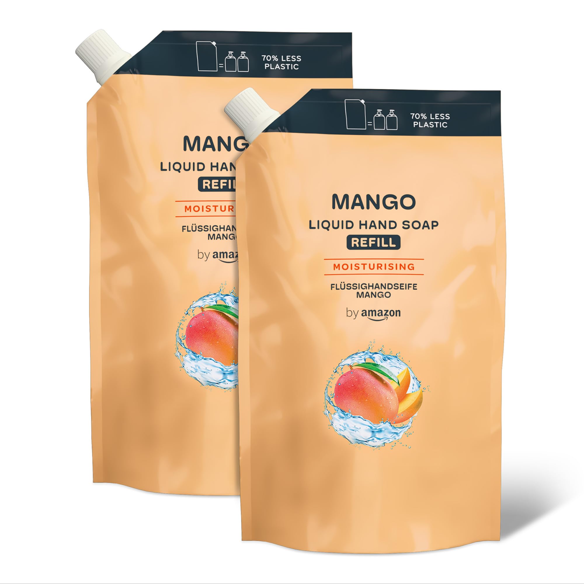 by Amazon Mango Hand Soap Refill, 2 x 1000ml