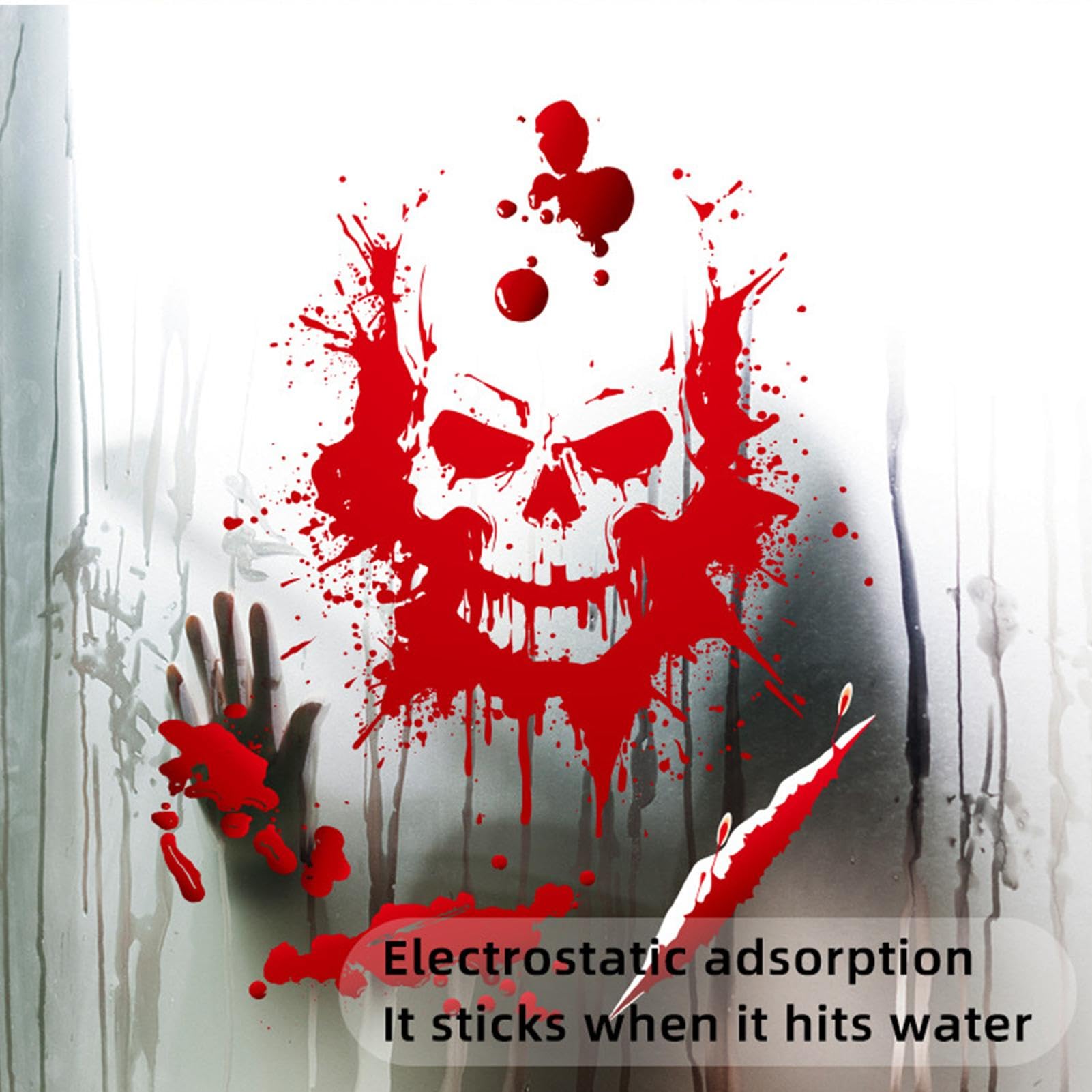 Amazon.co.jp: 血まみれの手形 - 9 枚の血まみれの手形足跡ハロウィン