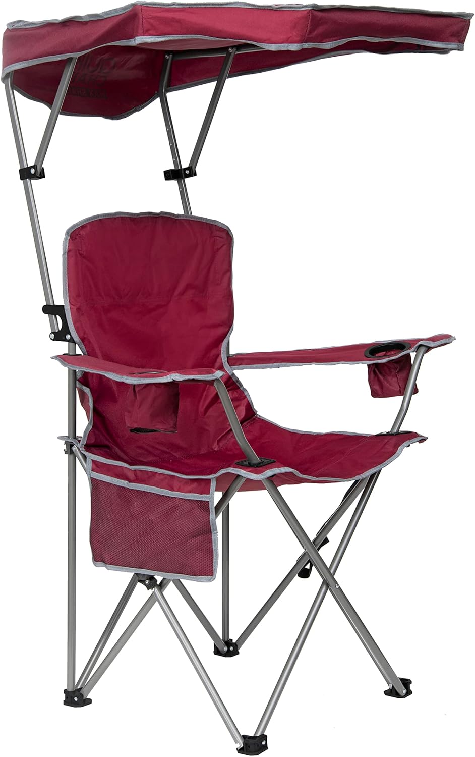Quik Shade Max Shade Gray Chair, 30" D x 34" W x 51" H, Red/Grey Red/Grey Chair