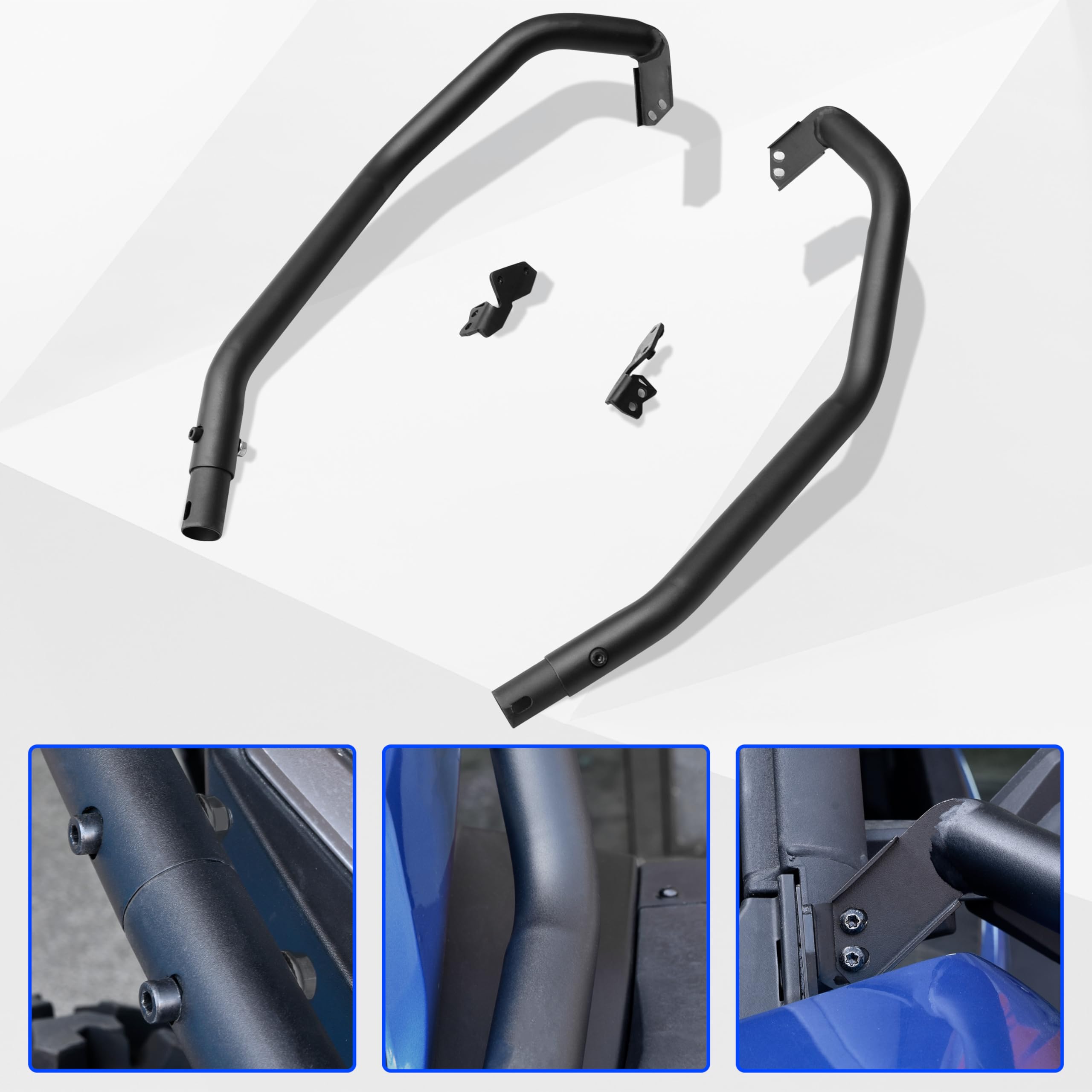 SAUTVS Heavy-Duty Steel Front Corner Protectors for Can Am Commander, Combined Side Bumper Bar Protector for Can-Am Commander & Max 2021-2025 Accessories, OEM#715006807 Replacement, Pair