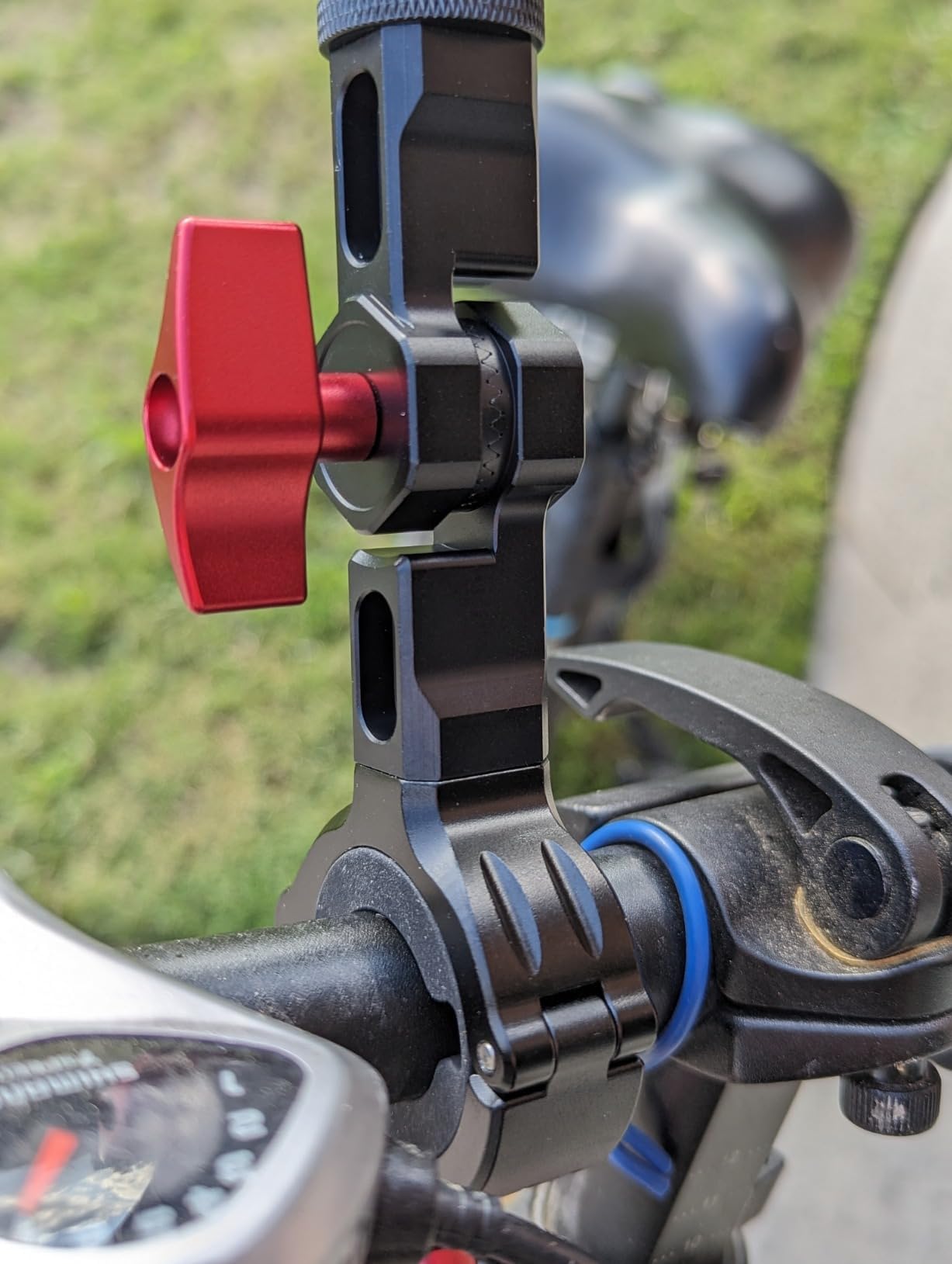 UNSTINCER Metall Action Kamera Halterung für 7~35 mm Rohr, 270° Verstellbar Cam Mount für GoPro Insta360 X5 X4 DJI Osmo AKASO Zubehör, Befestigung am Fahrrad Motorrad MTB E-Scooter Lenker Spiegel