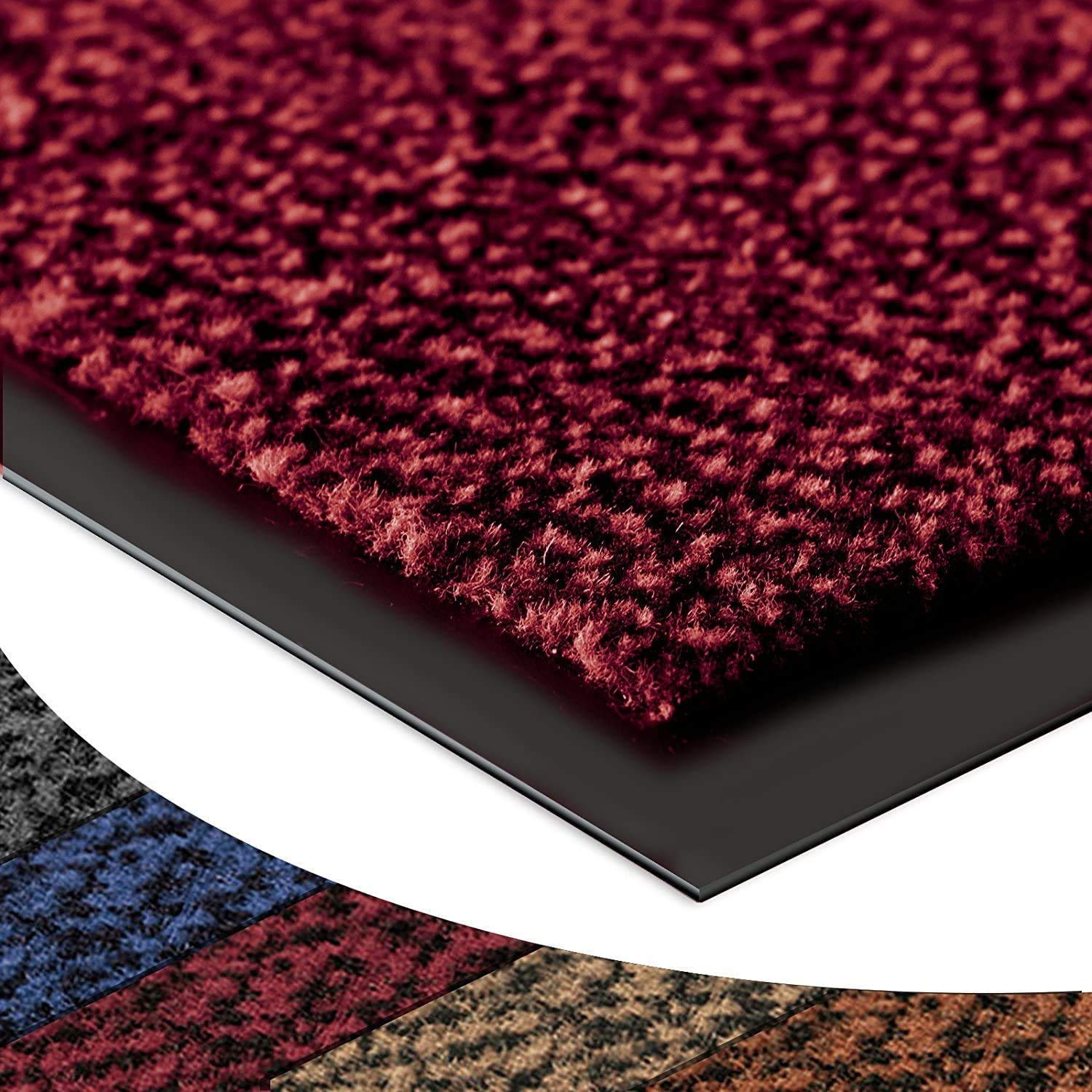 eXtreme Barrier Mats - Heavy Duty, Non Slip Backing - 4 Colours- Indoor/Outdoor (Red-Black, 80 x 140cm)