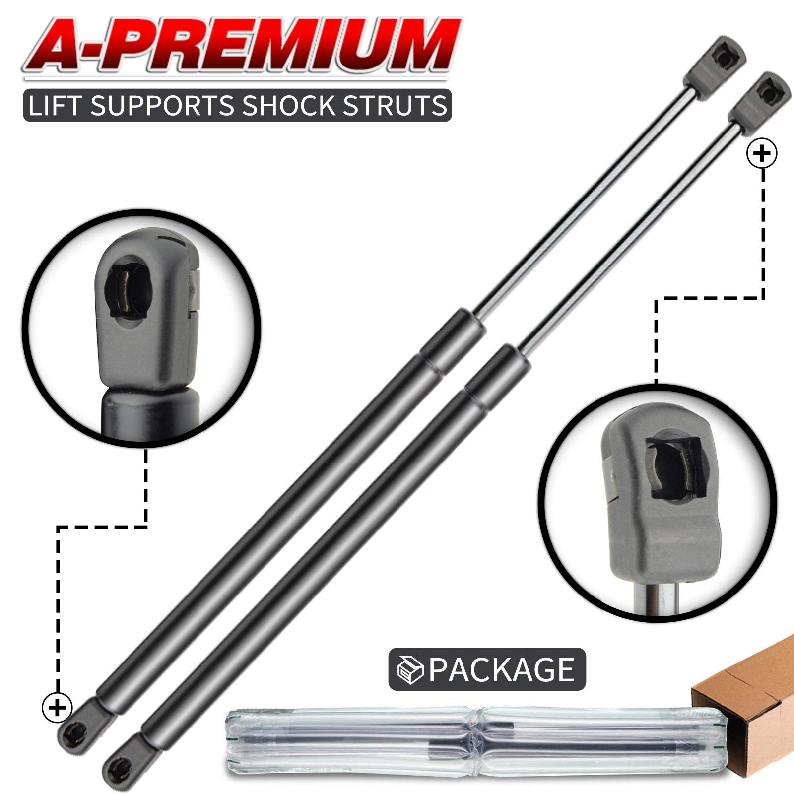 A-Premium Rear Trunk/Hatch/Tailgate Lift Supports Shock Struts Compatible with Select Nissan Models - Murano Z50 Series 2003 2004 2005 2006 2007, Sport Utility - Replace# 90450CA000(2PC Set)
