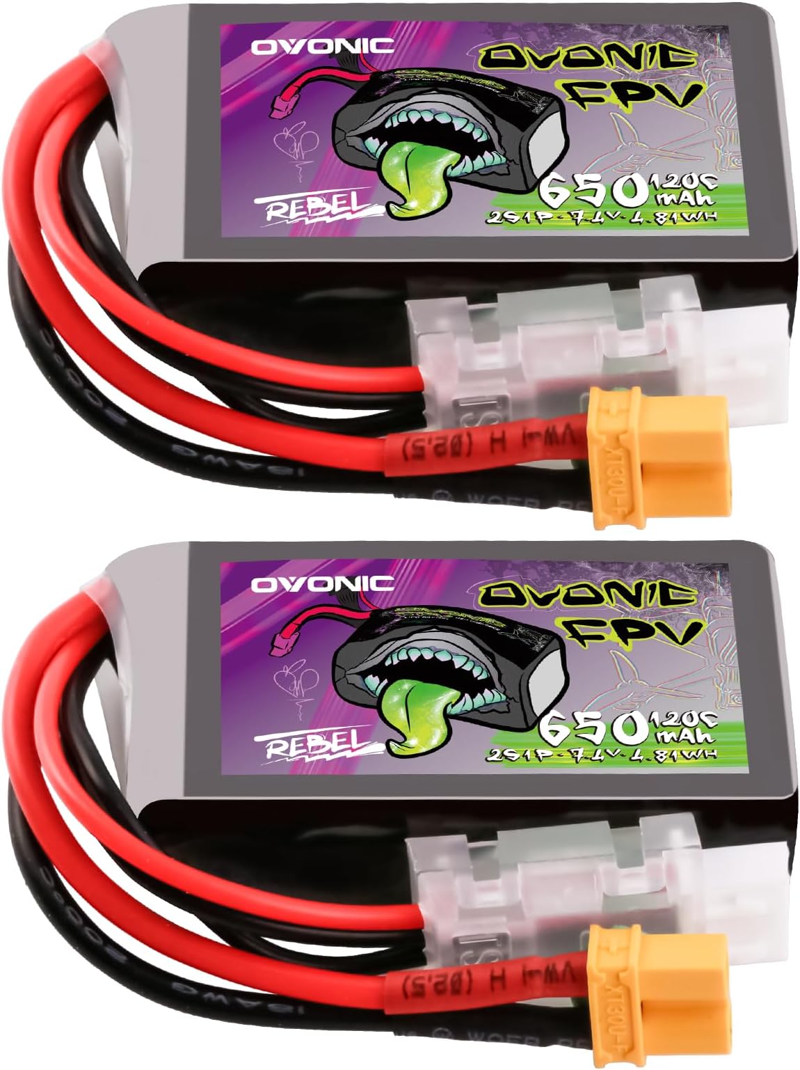 6.4V 2S 650mAh Li Battery/ EL4.5-3P Female P-TO-R For RC Truck Car - Foto 2