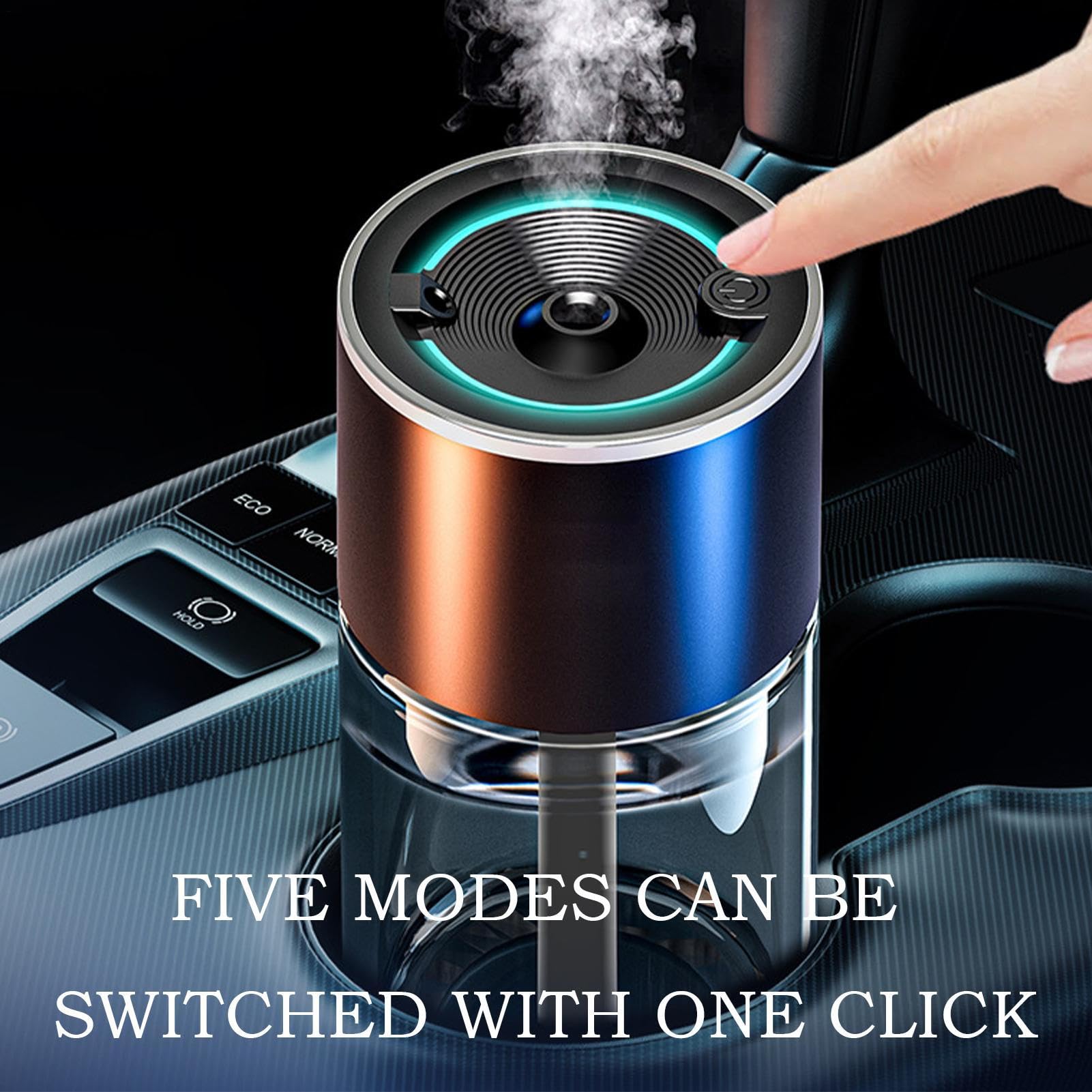 Diffusore Olio Essenziale per Auto Umidificatore terapia Auto con Luce