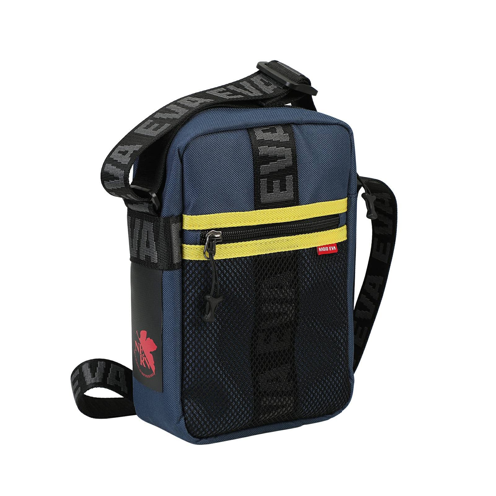 FIREFIRST x RADIO EVA Evangelion Mini Bolso Cruzado Bolso De Hombro | Minibolso Cruzado Eva; Colaboración Oficial; Bolso Ligero Para Cosplay; Ideal Para Escuela, Excursiones, Viajar