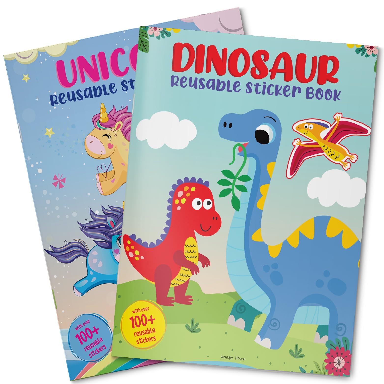 Dinosaur World Reusable Sticker Book For Children 2