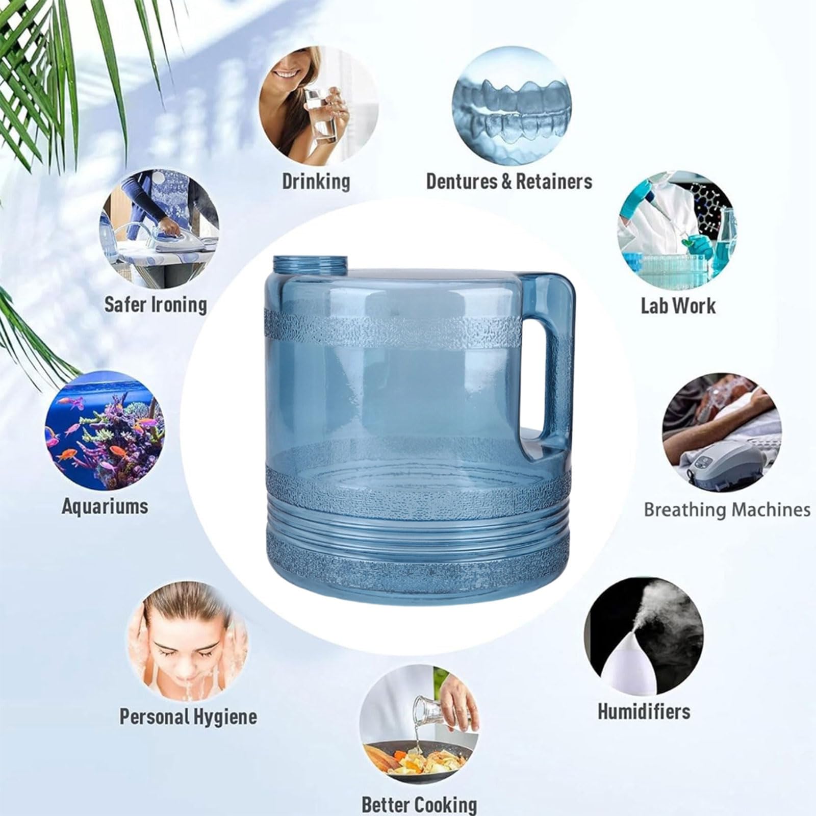 Robusto Contenitore per la Raccolta ' Acqua da 6 Litri