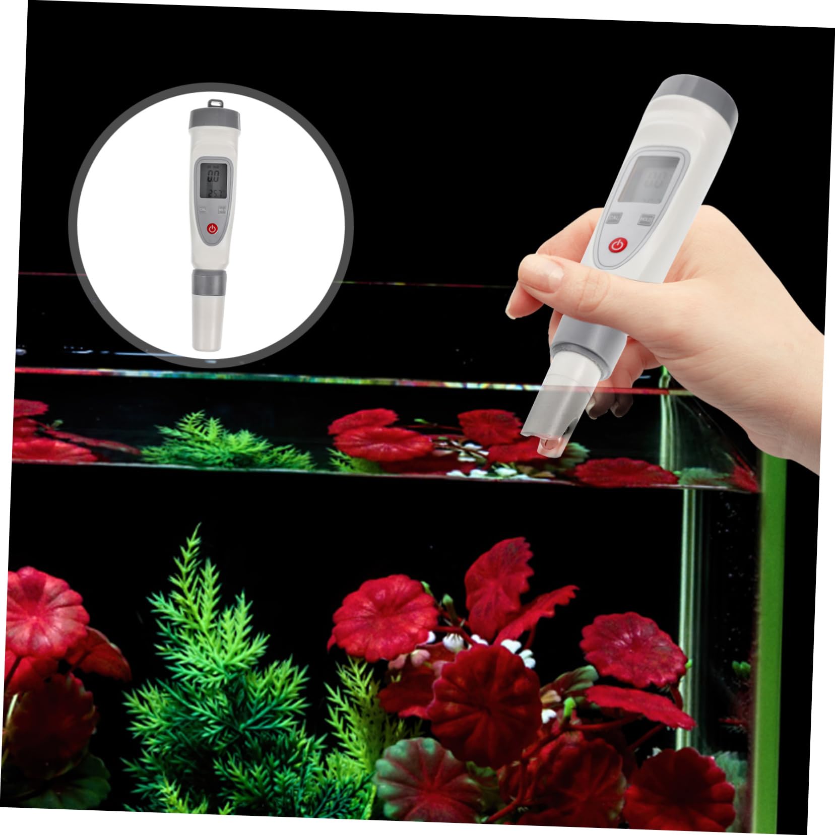 Ipetboom Probador De Suministros De Acuario Acuafora Hidrómetro De Alimentos Salímetro De Agua Refractómetro De Salinidad para Agua De Mar Refractómetro De Acuario Automático Salmuera
