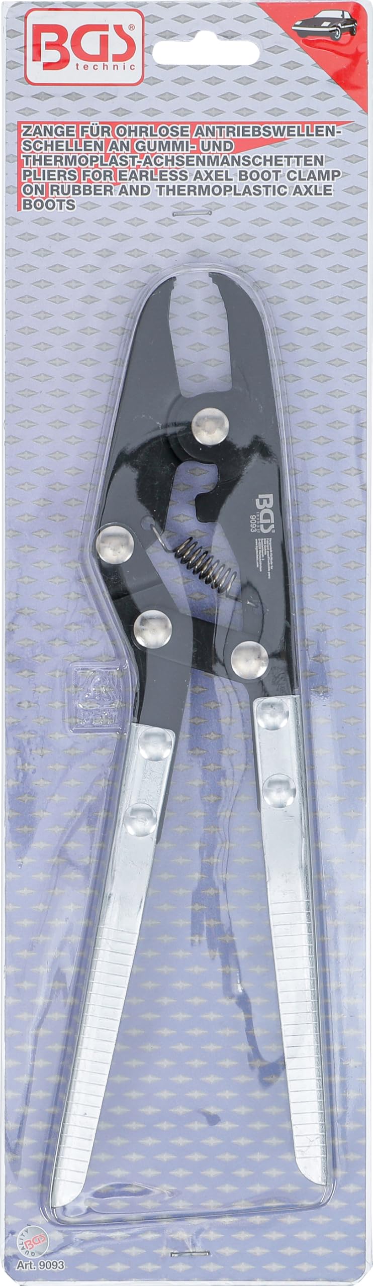 BGS 9093 | Alicates para abrazaderas sin orejas de ejes de transmisión | 260 mm