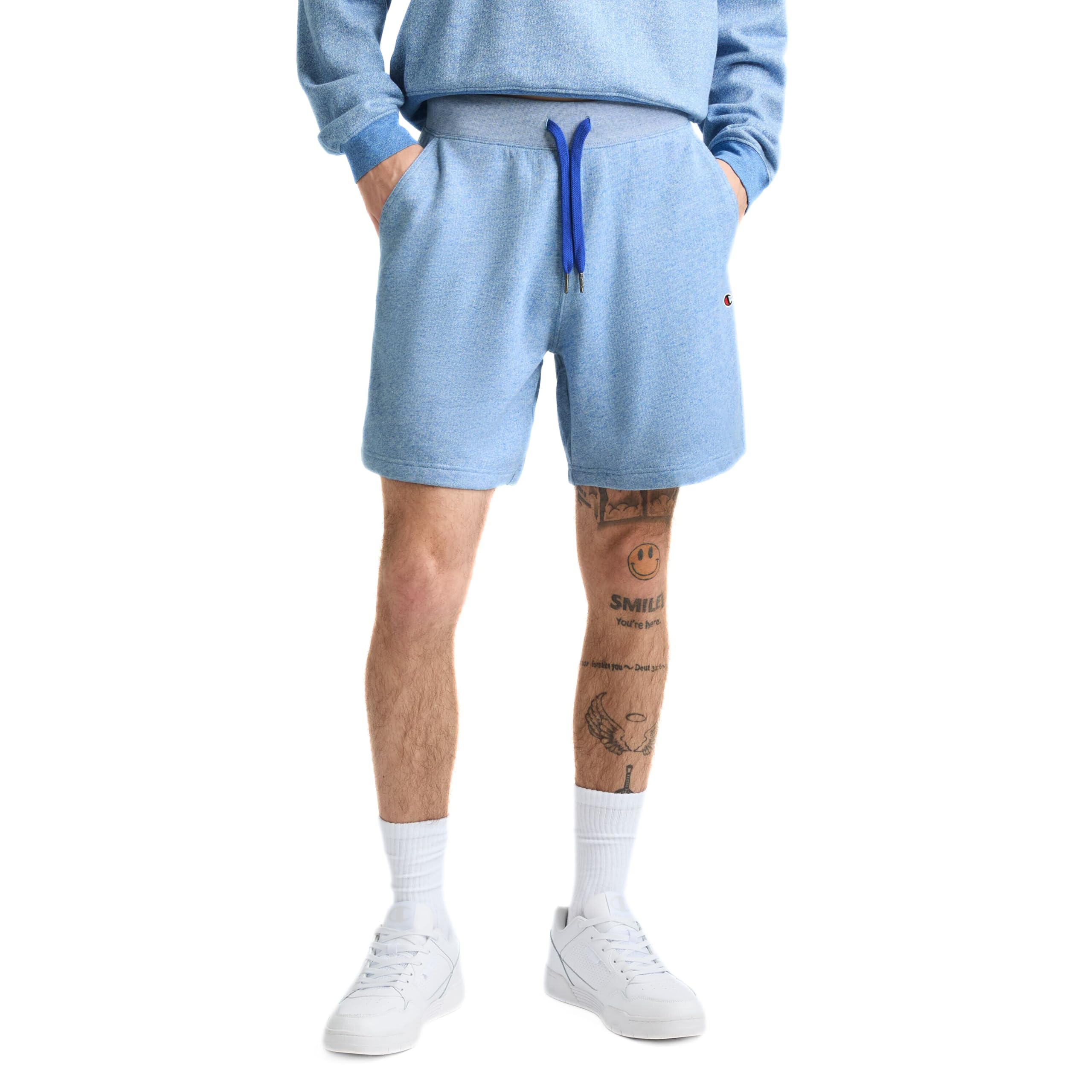 Champion Men's Shorts, Surf The Web Heather, L