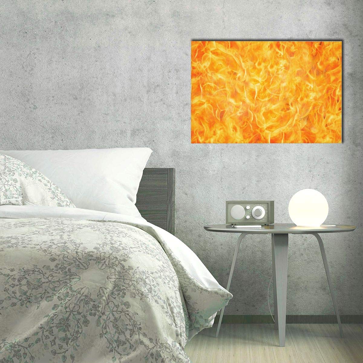 Amazon｜ポスター アーパネル 炎火炎テクスチャ 抽象画 油絵風景画 壁