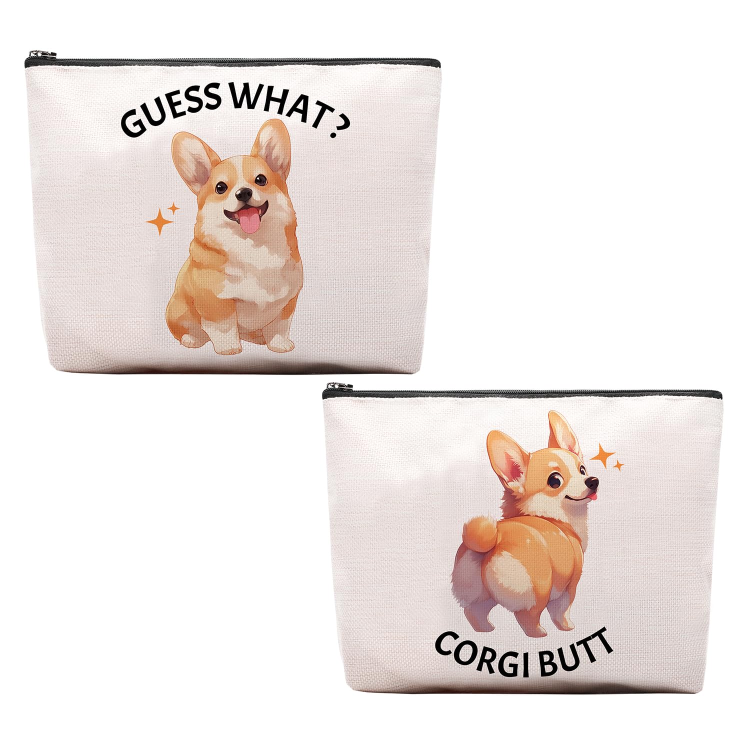 Ceasqvaa Regali Per Le Donne Borsa Per Il Trucco Dei Cavalli Amante Dei Cavalli Cowgirl Borsa Da Viaggio Equestre Sacchetto Cosmetico Cavalli Borsa Cosmetica Ferro Di Cavallo Roba Di Cavallo, Corgi-image