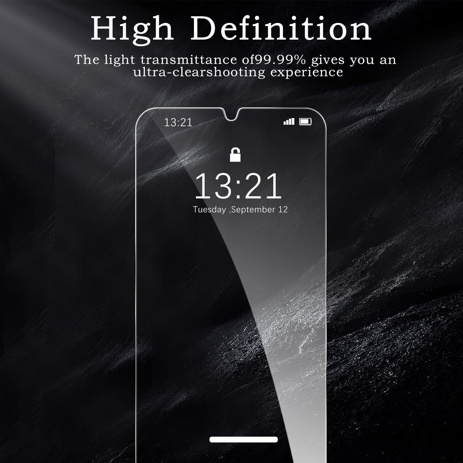 Confezione da 3 pellicole proteggi schermo per T-Mobile Revvl 6 Pro 5G + 2 pellicole protettive in vetro temperato, ultra HD, durezza 9H, antigraffio, senza bolle, ultra resistenti