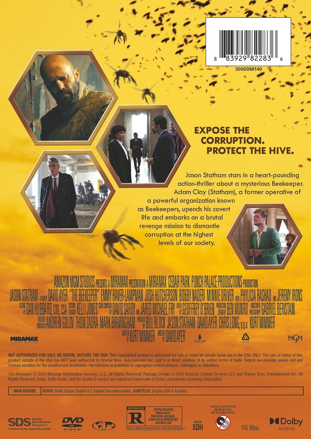 Amazon.com: HECOOR The Beekeeper DVD : Toys & Games