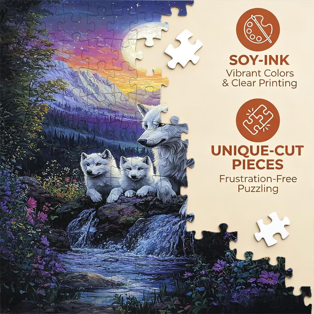 Puzzle 5000 Pezzi, Lupo Aquila 3D Puzzle per Adulti Impegnativo, Educa Puzzles Artistico, Divertente E Stimolante Puzzles Decorativo per La Famiglia, Regalo e Decorazione Pareti DX0YL6-558
