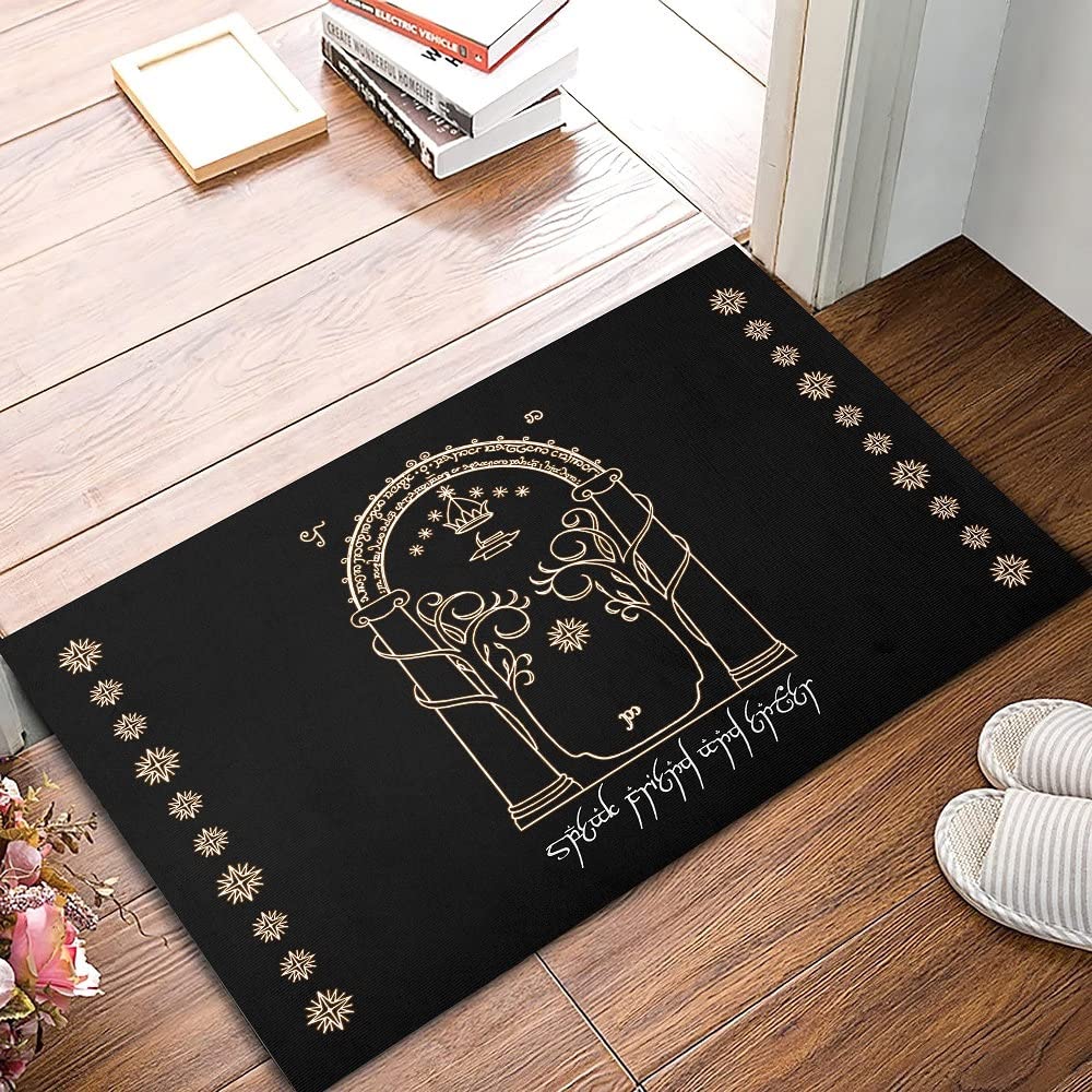 Zerbino 3D Halloween 'Parla Amico Ed Entra' – Tappetino Anti-scivolo 40x60 Cm In Poliestere, Per Interni Ed Esterni, Ideale Come Regalo O Decorazione Festiva