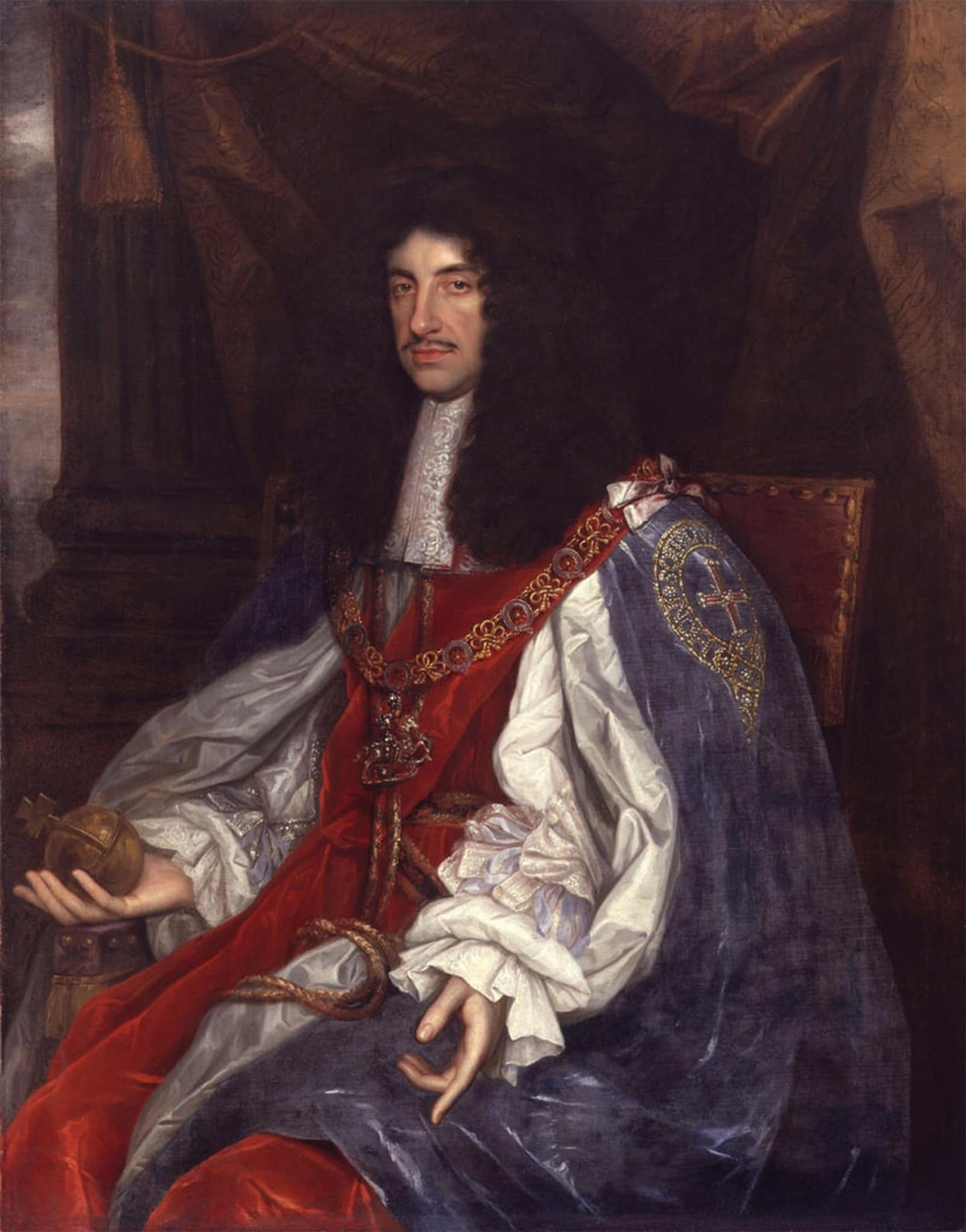 POSTERIIk Famous Print Pop Art Wall Art Graffiti Portrait of Charles Ii by Michael Wright Art Prints for Home Decor 60x90cm