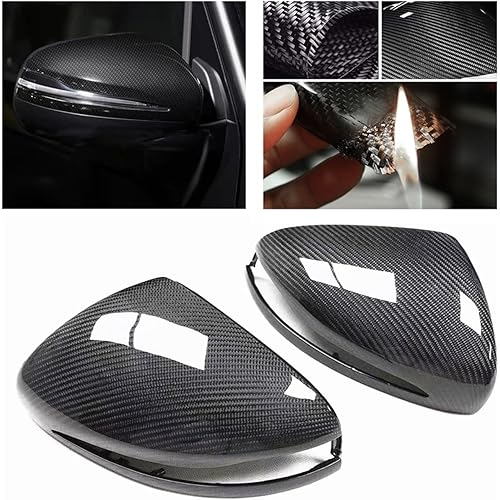 Mirror Cover Compatible for Mercedes Benz W464 W463A G-Class G63 2019 2020 Replacement Carbon Fiber Car Rear View Caps Shell Clip On Case
