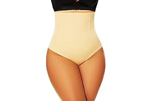 WizShapor High-Waisted Tummy Control Thong Shapewear Thongs