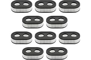 10 Pack 593260 Lawn Mower Air Filter, 798452 334404 Replacement, Fits Most...