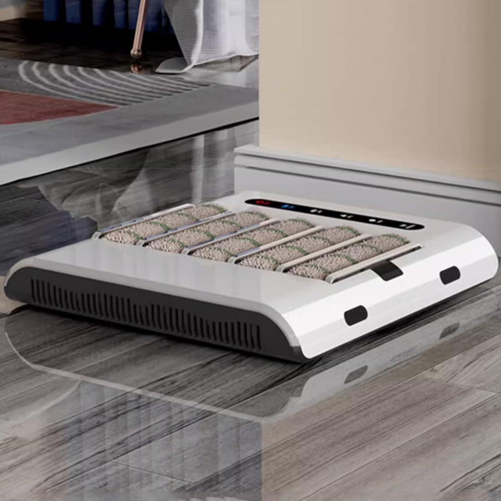 Macchina automatica ricaricabile per la pulizia delle scarpe, lucidatrice a induzione da 2600 mAh per la cura e la manutenzione delle scarpe senza sforzo in hotel, banche e uso commerciale