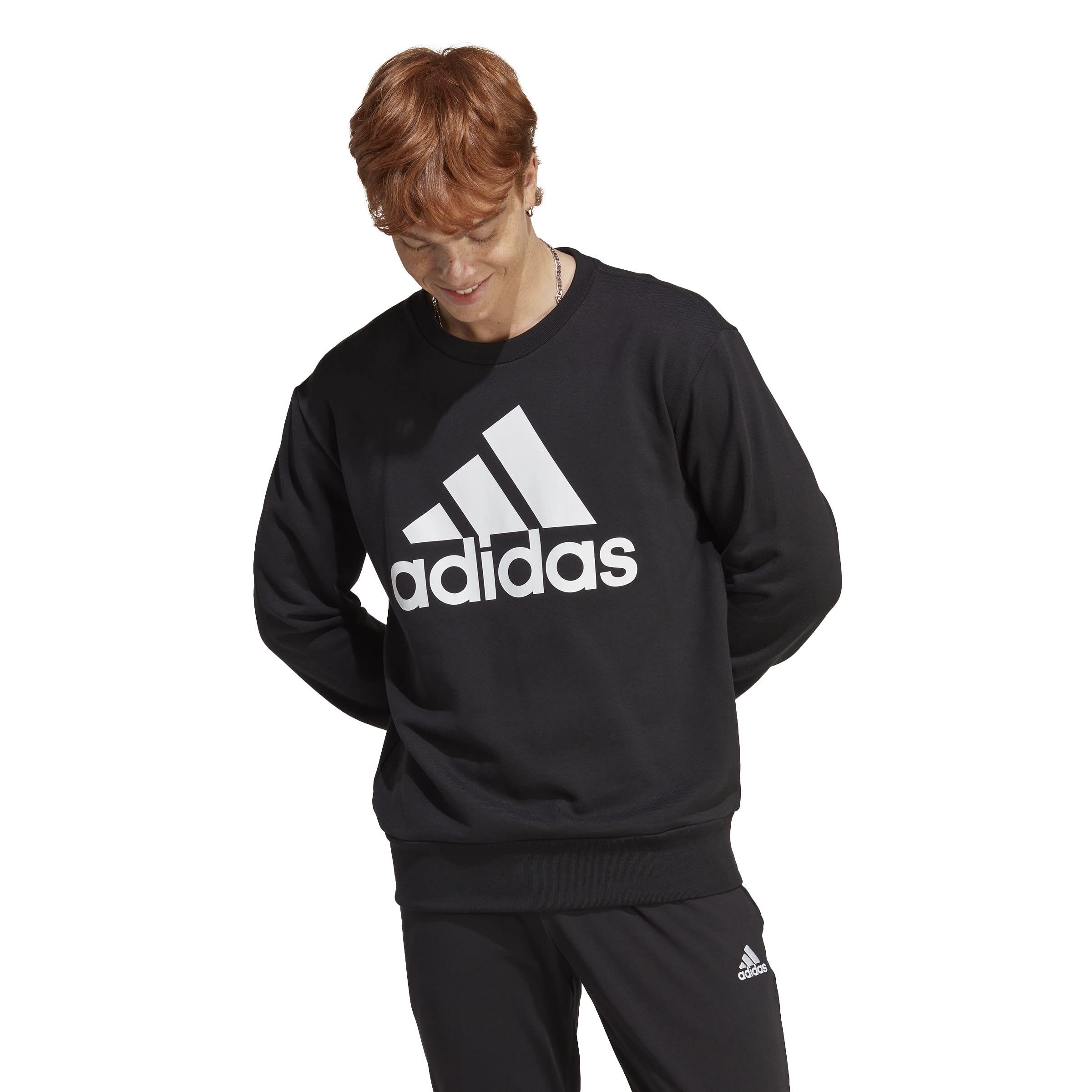 adidas Men's Essentials French Terry Big Logo Sweatshirt Sweatshirt (long sleeve)