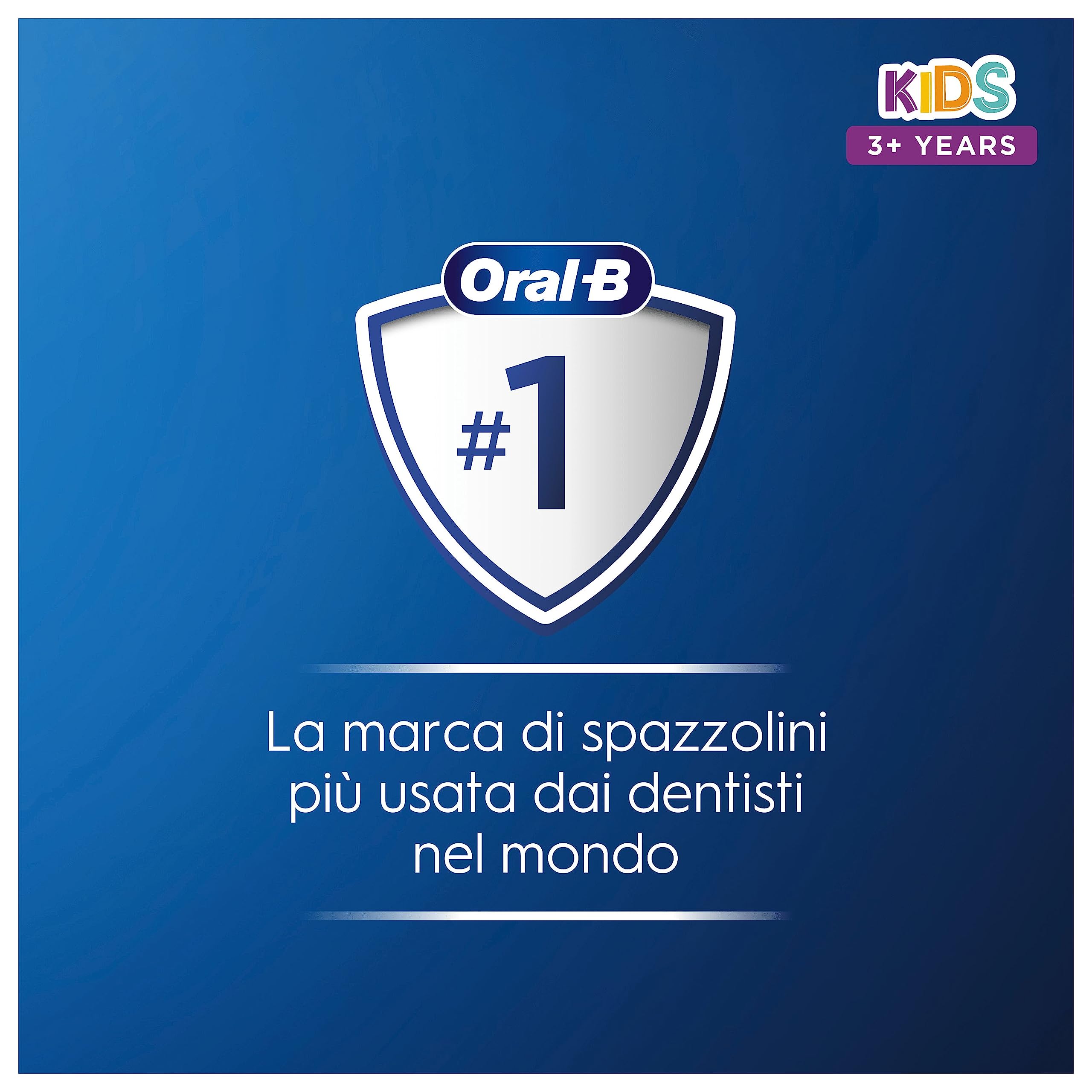 Oral-B Spazzolino Elettrico Ricaricabile Kids +3 anni Con Spiderman Marvel, 1 Custodia Da Viaggio, 1 Testina, 1 Spazzolino