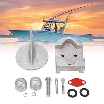 anoページ Boat Aluminum Anode Kit, Aluminum Anode Set Replacement for