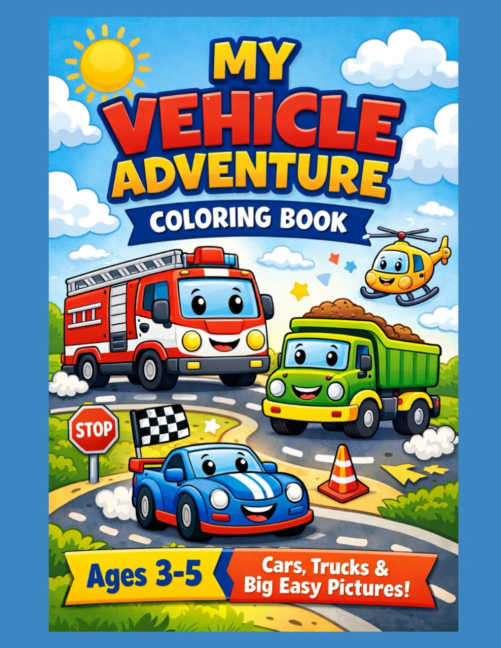 My Vehicle Adventure: Coloring Book for Kids Ages 3–5