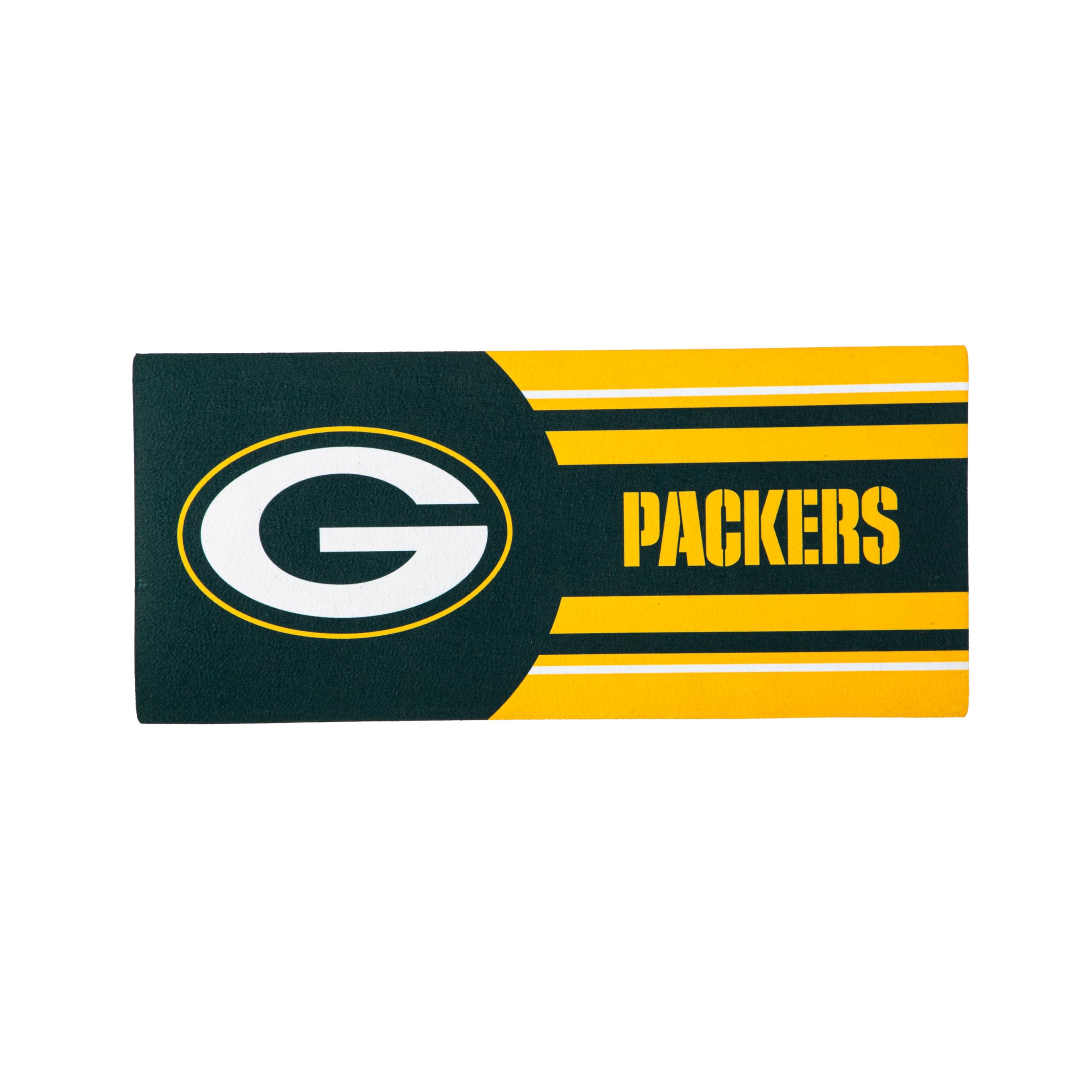 Team Sports America NFL Green Bay Packers Sassafras Switch Mat Inserts, Interchangeable Front Door Mat Outdoor Entrance, Indoor Door Mats for Entryway