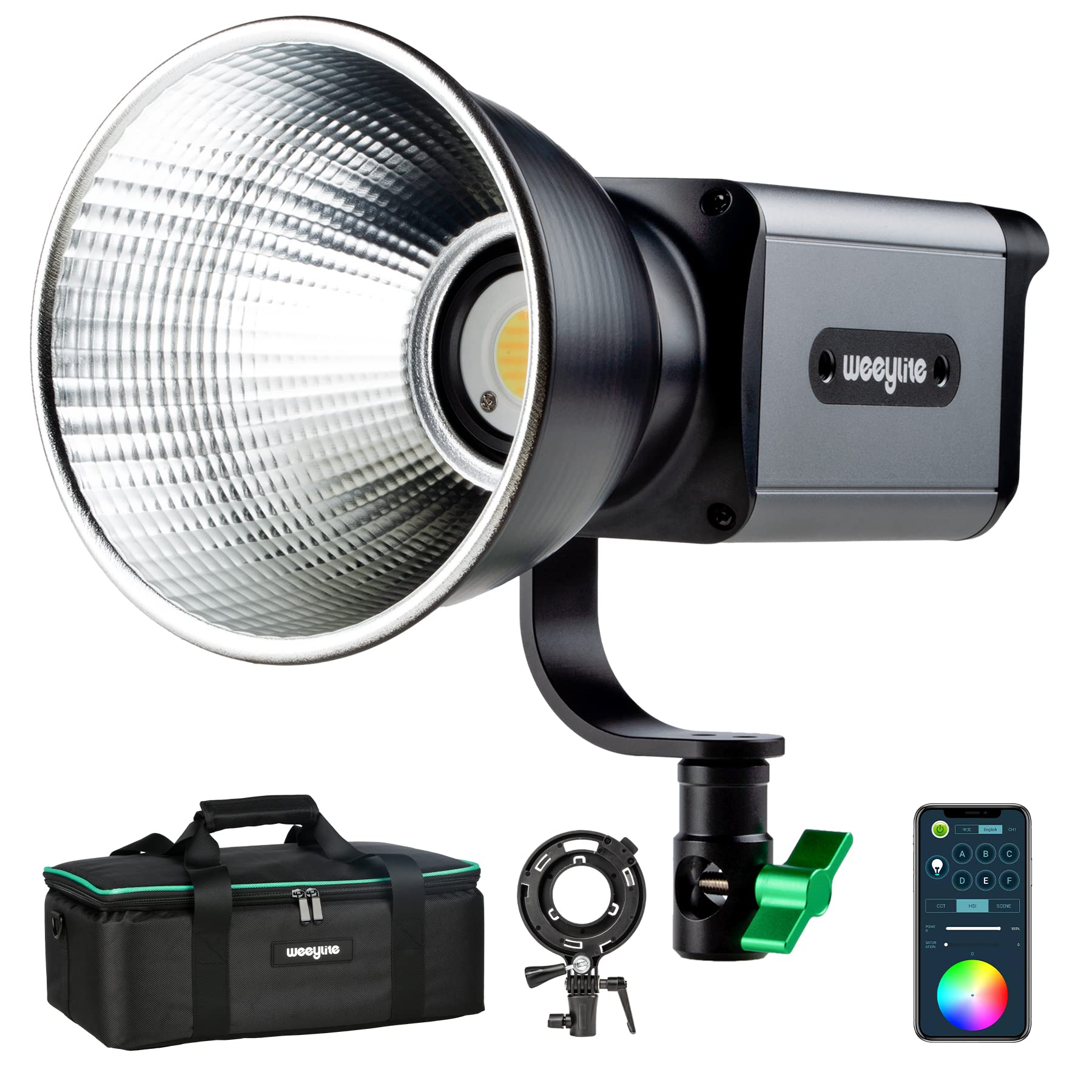 Amazon | Weeylite 60W LED定常光ライト ninja200 LEDビデオライト APP 