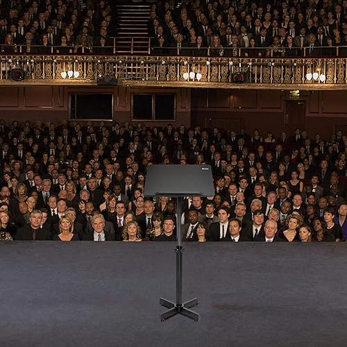 Miniatura 9 de VINGLI Soporte de podio de atril clásico, conferencia de aula de iglesia ajustable en altura, podio de concierto de presentación portátil,