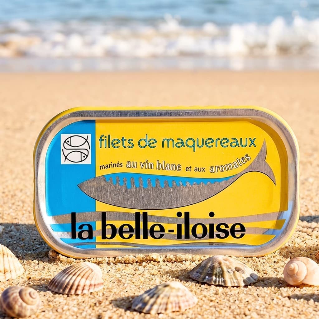 La Belle-iloise - Filets de Maquereaux Vin blanc et Aromates- 4 x 118 gr - Lot de 4 boites