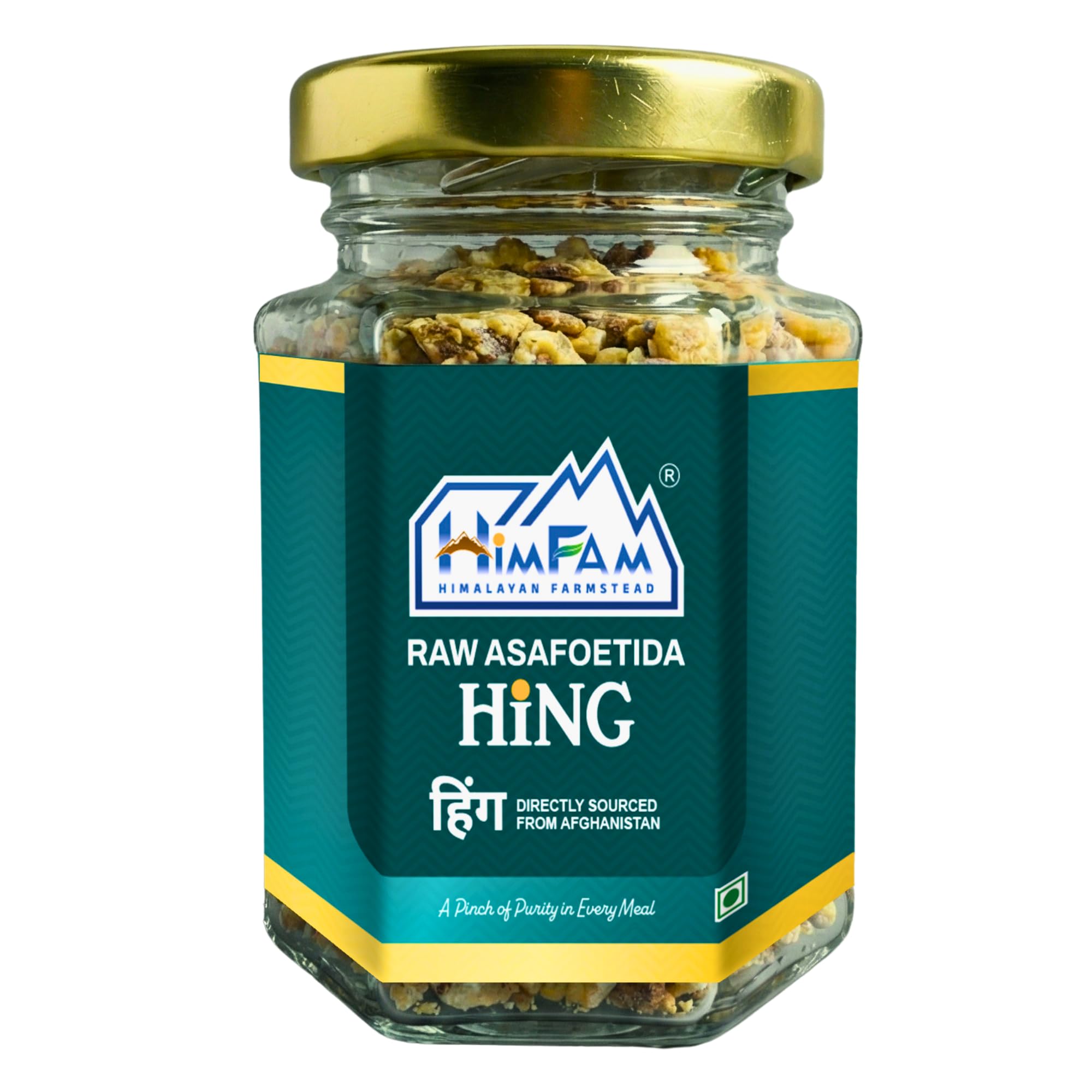 HIMFAM Raw Hing/Asafoetida Granule 10g for Cooking (No Maida/Wheat) | 100% Pure Organic Natural Heeng | Strong Aroma & Authentic Flavour | No Additives & Preservatives