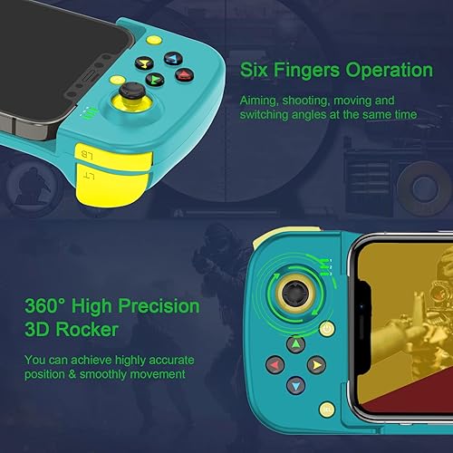 Miniatura 5 de Controlador de juego móvil Gamepad para iPhone iOS Android PC funciona con iPhone131211X, iPad, Samsung Galaxy, Motorola, TCL, tableta, Apex