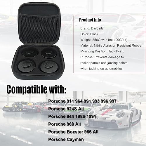 Miniatura 2 de Paquete de 4 discos de goma para Porsche 911 964 968 991 993 996 924S Cayman Boxster 986, con caja