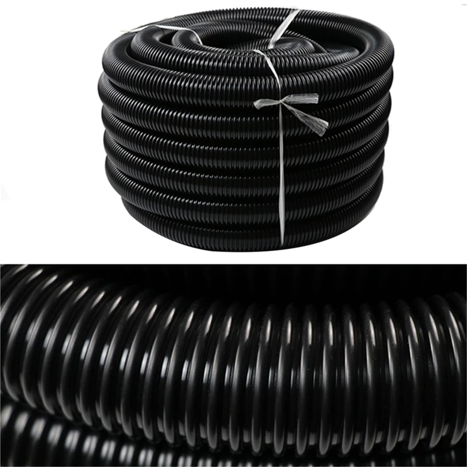 Manguera de extracción agua for limpiador piscina 6,3 m longitud y 32 mm diámetro, repuesto for sistema bomba filtro Para Uso Diario en Piscinas y Spas