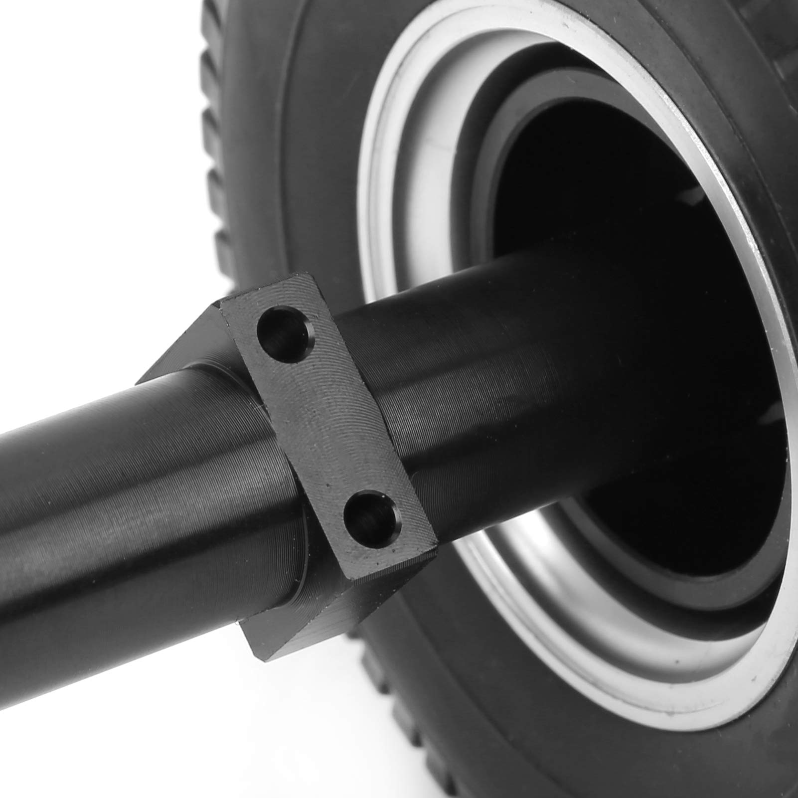 CHICIRIS Opona na tylną oś Przyczepy RC, Gumowa Piasta Koła 85 Mm do 1/14 | Koło ze Stopu Aluminium, Odporna na Zużycie Guma, Napęd Sześciokątny 12 Mm, do Samodzielnej Modyfikacji Przyczepy