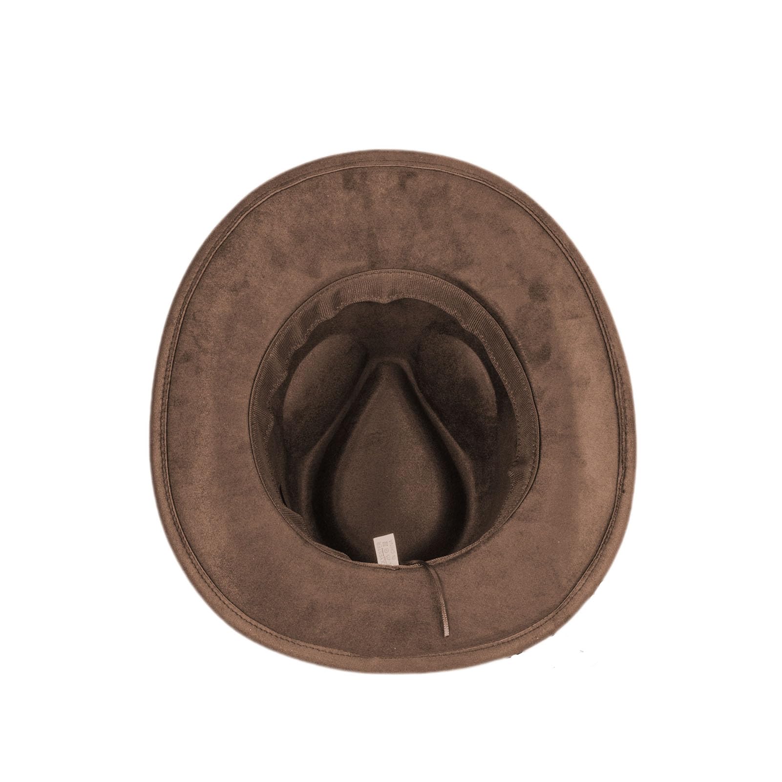 Aegistus Cappello da cowboy unisex per uomo e donna – Cappello western con ampia pelliccia sintetica e chiusura con fibbia – cappello da rodeo per attività all'aria aperta marrone, caffè