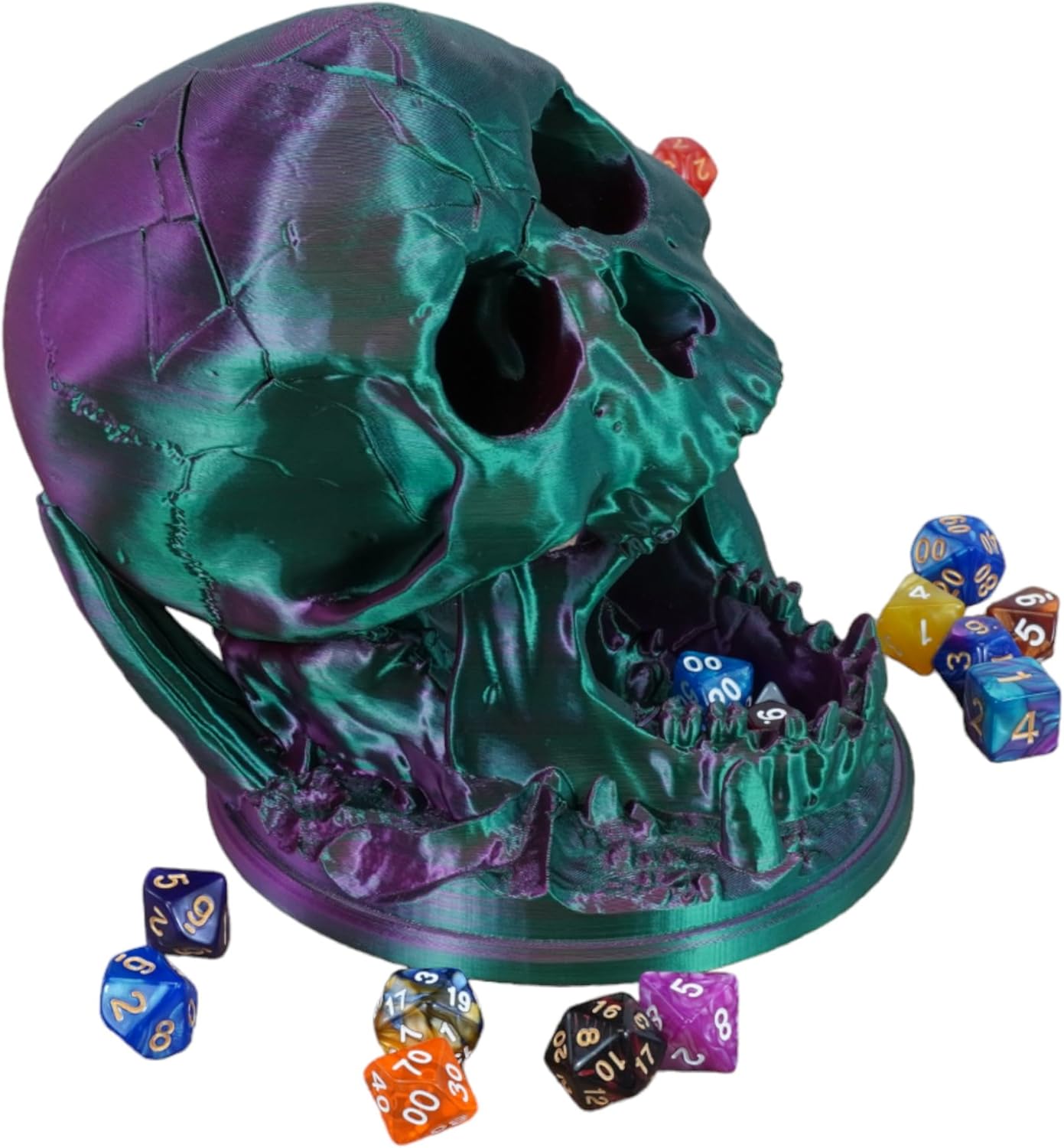 Skull Dice Tower by TechConnext - Enhanced Randomization & Striking Decor for D&D and Tabletop Games (Bronze)